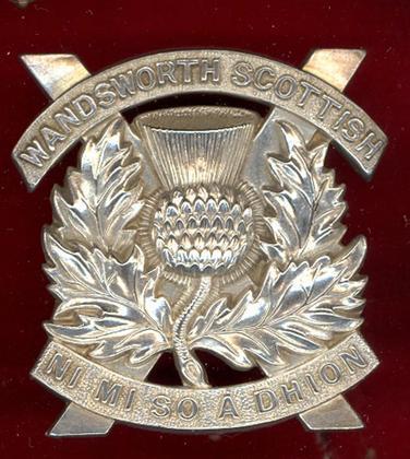 Wandsworth Scottish rare NCO's glengarry badge 