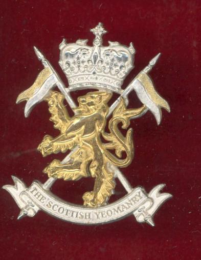 The Scottish Yeomanry Officer's cap badge