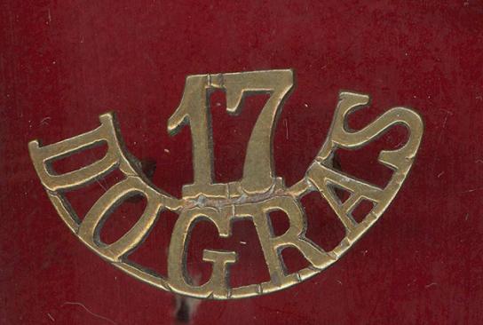 Indian Army 17th Dogras Regt. shoulder title