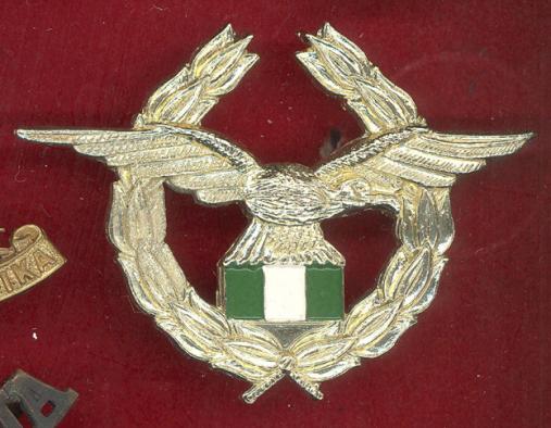 African Nigerian Air Force staybright cap badge