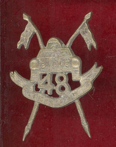 Indian Army 48th Cavalry Regiment head-dress badge