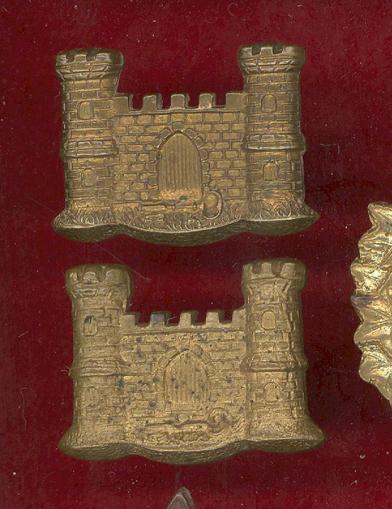 The Suffolk Regiment Victorian OR's collar badges