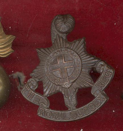 Royal Sussex Regiment Officer's OSD cap badge