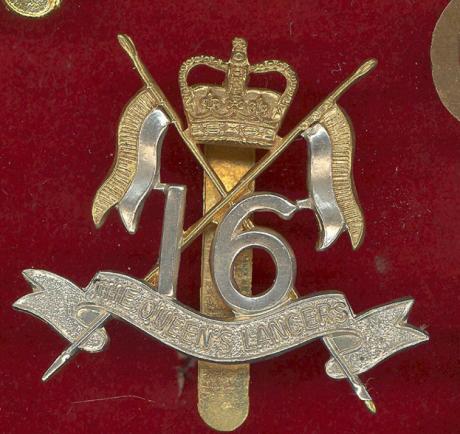 16th / 5th The Queen's Lancers OR's cap badge