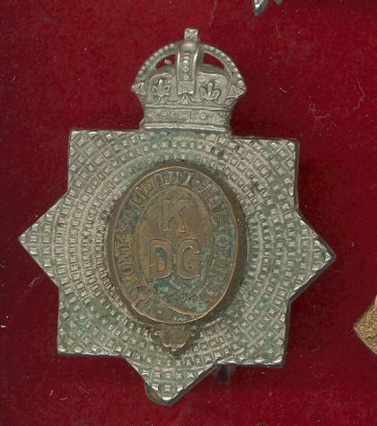 1st King's Dragoon Guards WW1 OR's cap badge 