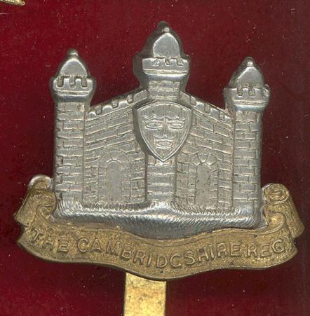 The Cambridgeshire Regiment OR's cap badge 