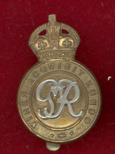 Royal Military College Sandhurst GviR Officer Cadet cap badge 