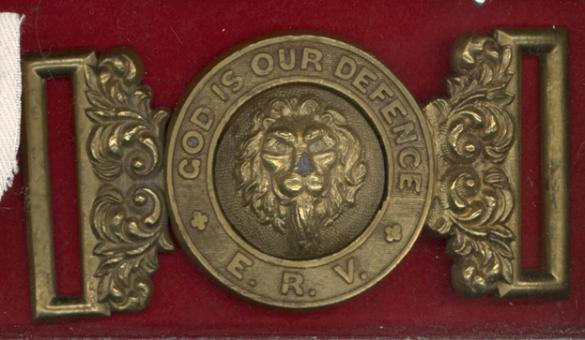 Scottish 3rd Edinburgh Rifle Volunteers Victorian waist belt clasp