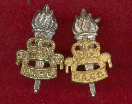 Royal Army Educational Corps Officer's collar badges