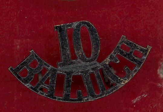 Indian Army WW1 10th Baluch Infantry shoulder title