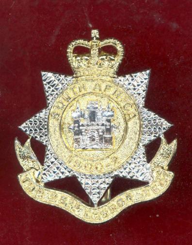 23rd County of London Regt staybright cap badge 