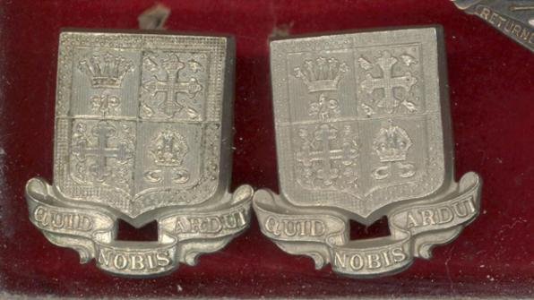 13th (County of London) Bn. The London Regiment (Kensington) Officer's collar badges