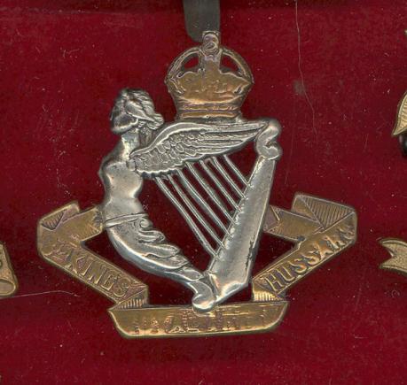 8th King's Royal Irish Hussars Edwardrian OR's cap badge