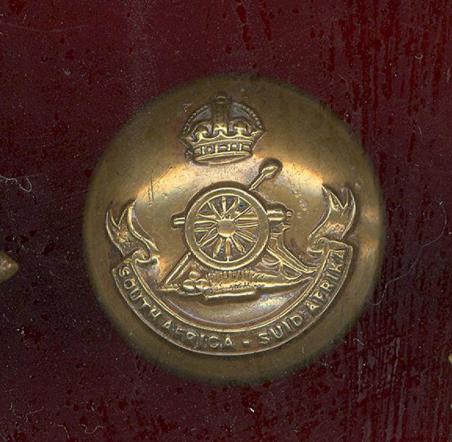 South African Artillery Button