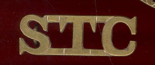 S T C Singapore Technical Corps WW2 shoulder title