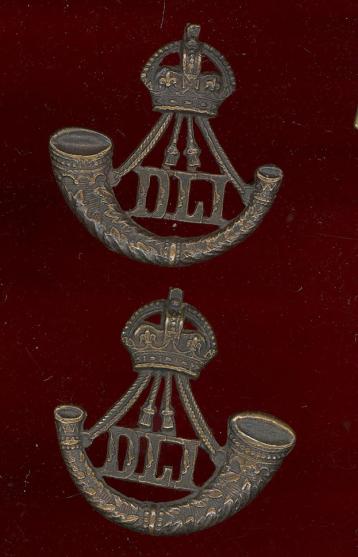 Durham Light Infantry Officer?s OSD collar badges