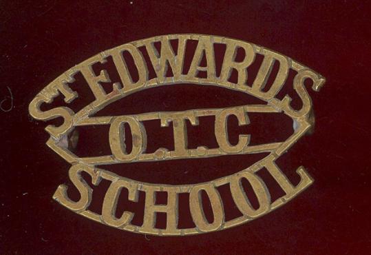 ST. EDWARD'S / OTC / SCHOOL shoulder title 