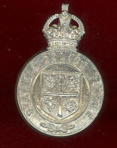 St. Lucia Police Force cap badge