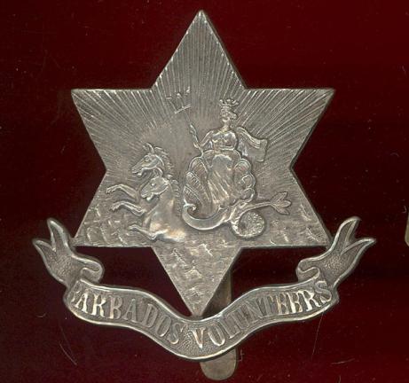 Barbados Volunteer Force Officer's cap badge