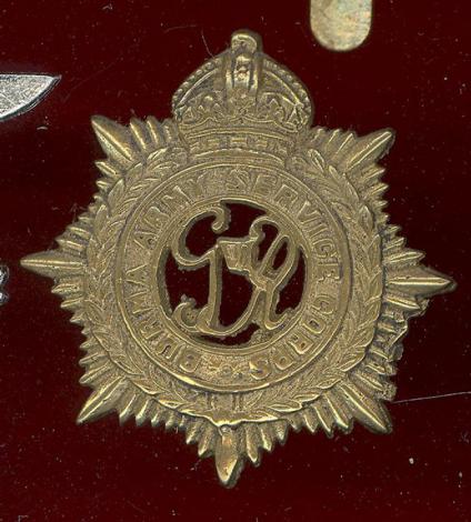 Burma Army Service Corps cap badge