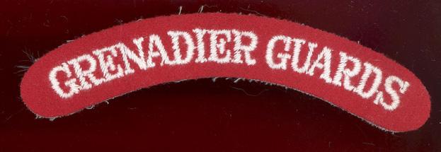 Grenadier Guards WW2 cloth shoulder title