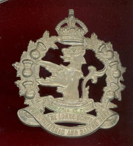 Canadian Lorne Scots glengarry badge