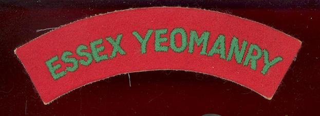 Essex Yeomanry cloth shoulder title