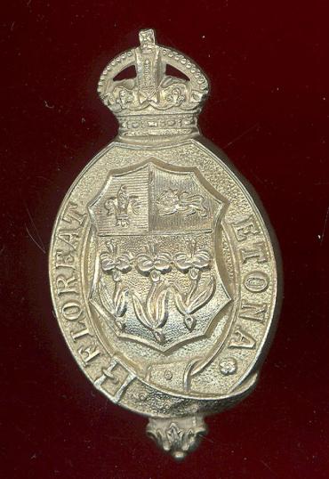 Eton College OTC King's Crown cap badge 