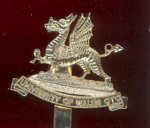 University of Wales O.T.C. staybright cap badge