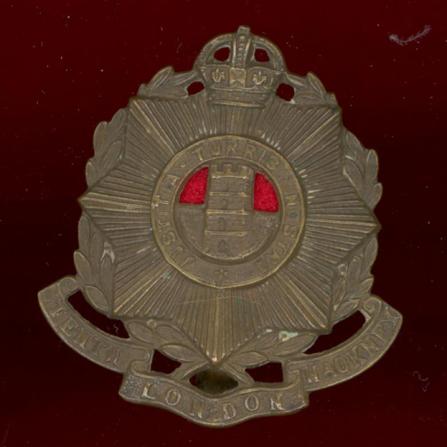 10th County of London Regiment Hackney Rifles OR's cap badge