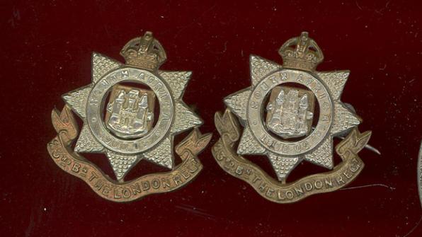 23rd County of London Battalion OR's collar badges