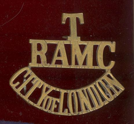 T / RAMC / CITY of LONDON WW1 shoulder title 