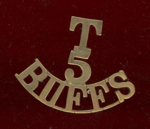 T / 5 / BUFFS WW1 shoulder title. 