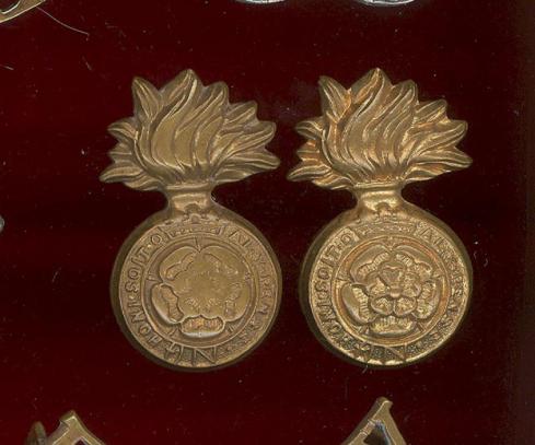 Royal Fusiliers City of London Regt. Victorian OR's collar badges