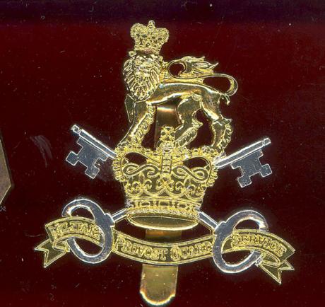 Military Provost Guard Service cap badge