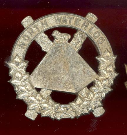 Canadian North Waterloo Regiment glengarry badge