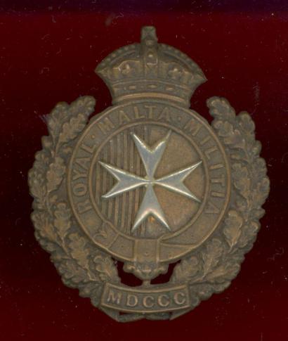 Royal Malta Militia Victorian cap badge