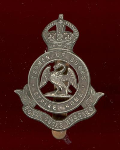 Royal Bucks Hussars OR's cap badge 