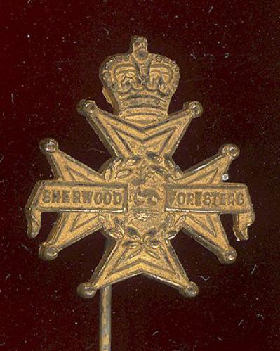 Sherwood Foresters Notts & Derby Regt. stick pin lapel badge