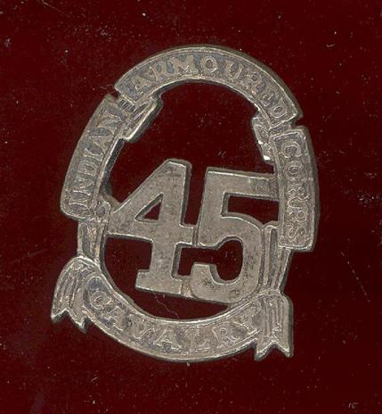 Indian Army 45th Cavalry Indian Armoured Corps WW2 cap badge