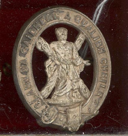 Scottish. 2nd Highland Company, 1st City of Edinburgh RVC Officer's glengarry / sporran badge circa 1860. 