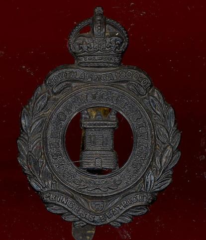 8th Bn. Hampshire Regt., Isle of Wight Rifles WW1 cap badge