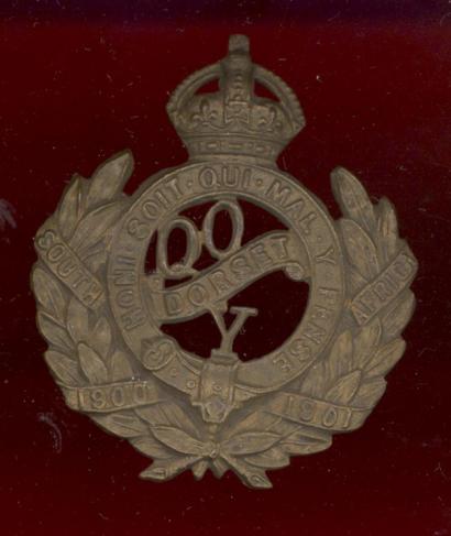 Queen's Own Dorset Yeomanry WW1 OR's cap badge