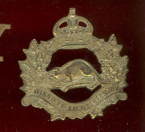 Canadian Winnipeg Light Infantry WW2 cap badge