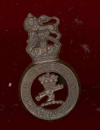 Royal Devon Yeomanry (Artillery) Officer's OSD cap badge