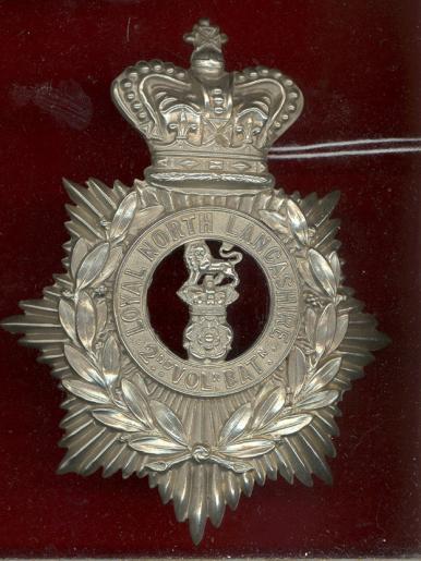 2nd VB Loyal North Lancashire Regiment Victorian helmet plate.