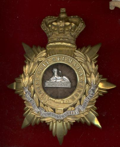 East Lancashire Regiment Victorian Officer s helmet plate 