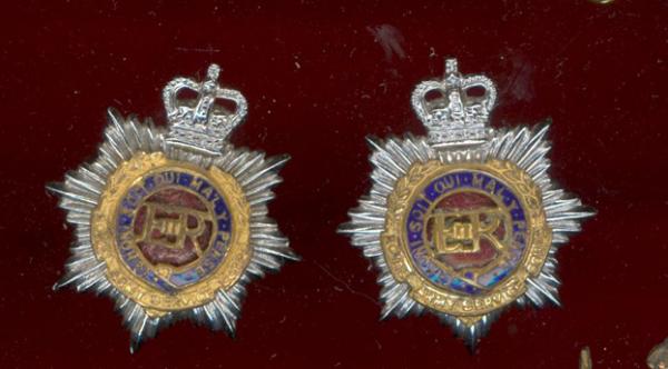 Royal Army Service Corps Officer's collar badges