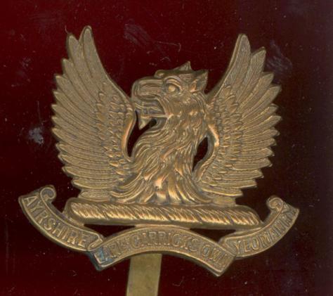 Scottish Ayrshire (Earl of Carrick's Own) Yeomanry OR's cap badge