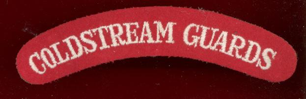 Coldstream Guards WW2 cloth shoulder title